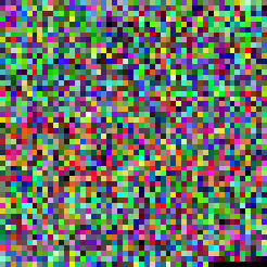 a square of seemling random clored pixels, representing the genetic sequence of the SARS-CoV-2 virus
